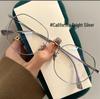 Polygon Silver Glasses for Large Faces – Women’s Myopia & Anti-Blue Light Prescription Ready
