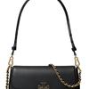 Tory Burch Britten Logo Adjustable Shoulder Crossbody Bag Women Crossbody Bag Black 171524-001