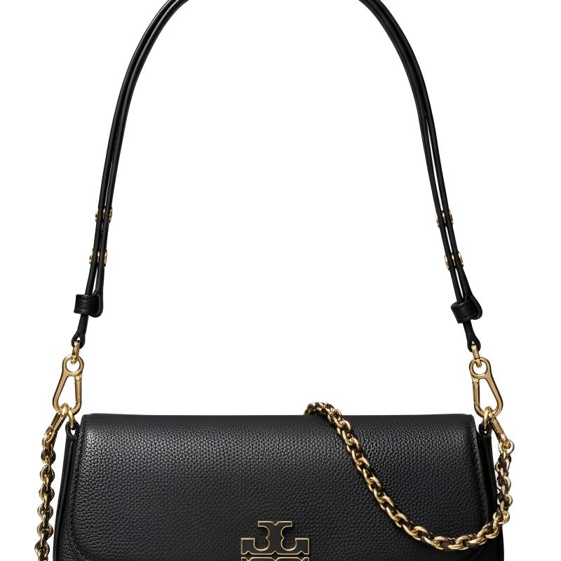 Tory Burch Britten Logo Adjustable Shoulder Crossbody Bag Women Crossbody Bag Black 171524-001