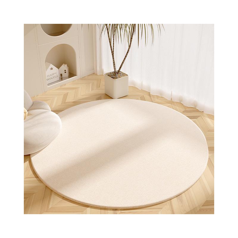 Wabi-Sabi Style Round Rug: Dirt-Resistant, Non-Slip Mat for Living Room, Coffee Table, Bedroom Chair.