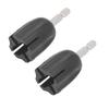 2PCS Plastic+Metal String Winder Head Black Tuning Peg Puller  Guitar Maintenance