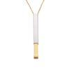 NEWNORTH Custom Name Necklace Stainless Steel Jewelry Laser Engraved Custom Name Retractable Hidden Pendant Bar Necklace for Men