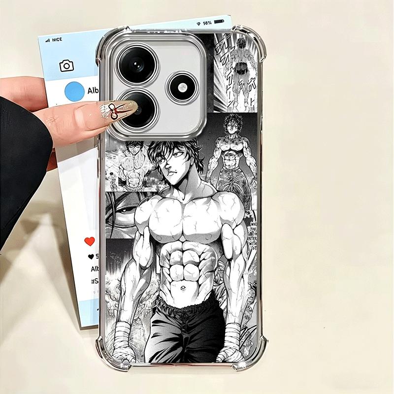 Baki the Grappler Anime Plating Phone Case For Xiaomi Poco X5 X6 X7 X8 Pro Max F8 Ultra F7 M8 M7 M5S Redmi 15C 15 14C 13C 13 X3