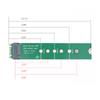 M.2 NGFF NVME AHCI Male To Female SSD Hard Disk Interface Test Protection Card B+M key Slot Extension Board