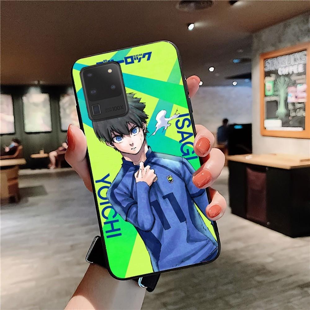 

Чехол для телефона с синим замком в стиле аниме для Samsung S 9 10 20 21 22 23 30 23 24 plus lite Ultra FE S10lite Fundas Samsung S21