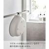 Yamazaki Magnetic & Hook-and-Loop Bathtub, White, Approx. W27.5 x D24 x H8cm, MIST, Breathable and Quick-Drying, 7322