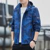 Chaqueta Casual de Otoño e Invierno para Hombre Chaqueta Deportiva para Hombre con Capucha Desmontable para Exteriores Chaqueta Cortavientos Impermeable para Hombre