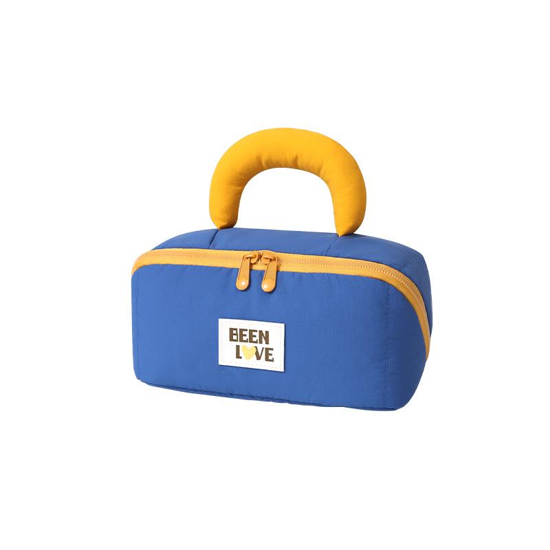 Storage Bag Double Zipper Handheld Cosmetics Makeup Storage Bag