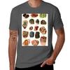 Minerals Vintage Scientific Illustrations Lithograph Encyclopedia Diagrams Precious Stones Tshirt Durable Work Wear Tshirt