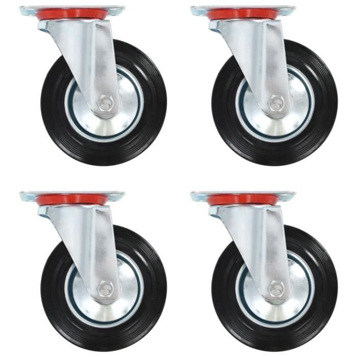 VidaXL Roulettes pivotantes 4 pcs 160 mm