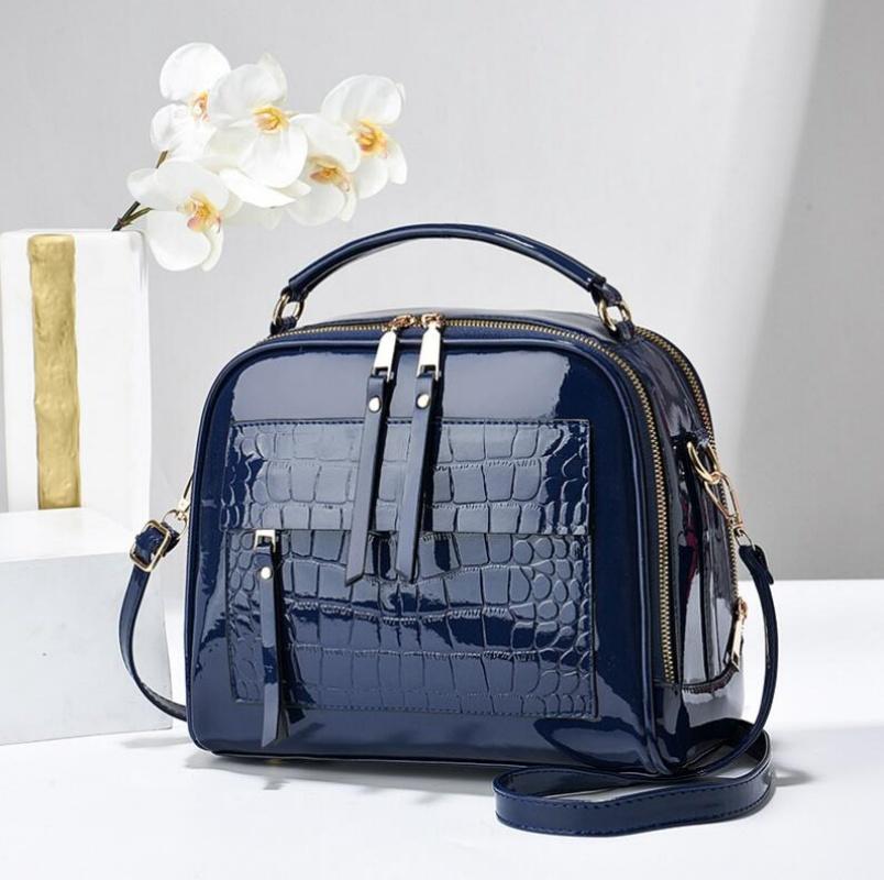 Fashi Bright Leather Ladies Handbag Versatile Women's Crossbody Bags New Women's Shoulder Bag Lacquer Leather Women's Bag