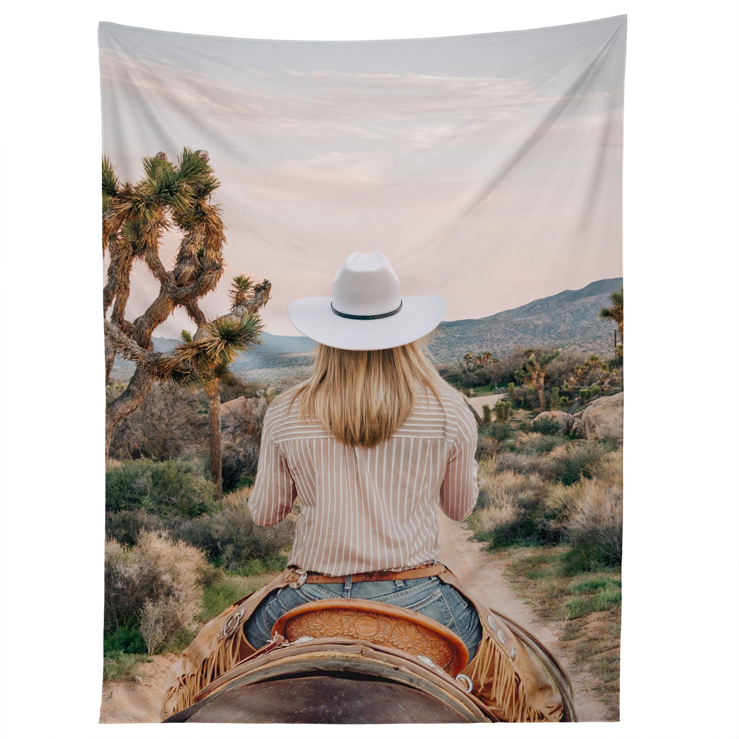 THE DESERT COWGIRL tapestry 75x100