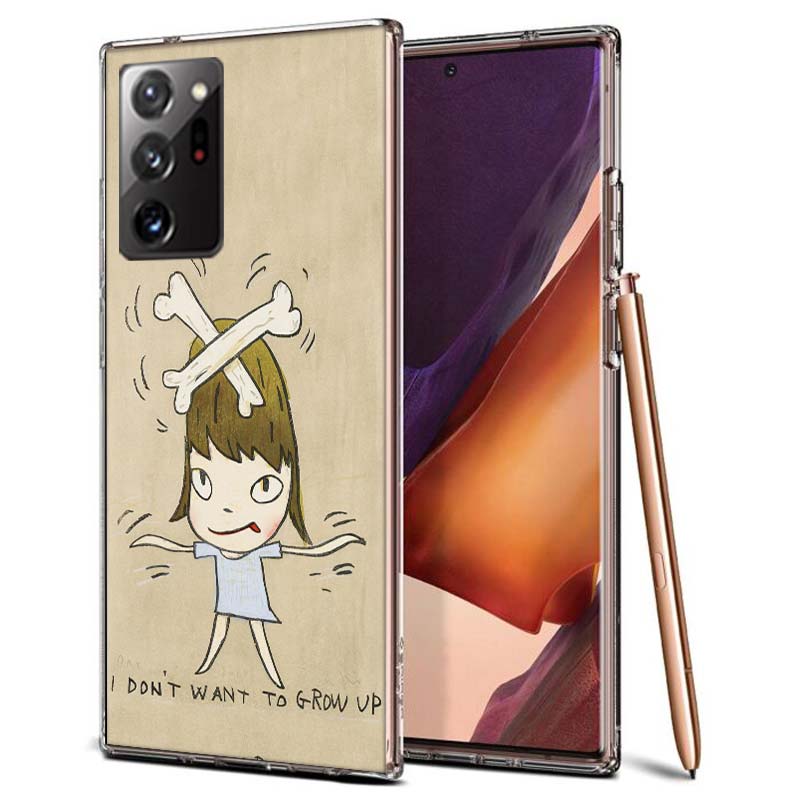 Süße Nara Yoshitomo Kunst Handyhülle für Samsung A55 A35 A25 A15 A07 A05S A16 A17 A26 A36 A37 A56 A57 Galaxy Note 20 10 A50S A71 A