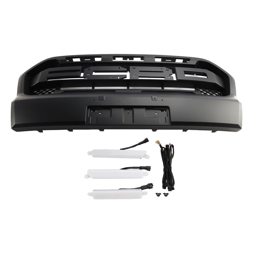 Raptor Style Front Bumper Grille Grill Fit Ford Ranger 2019-2023 T8 W/LED