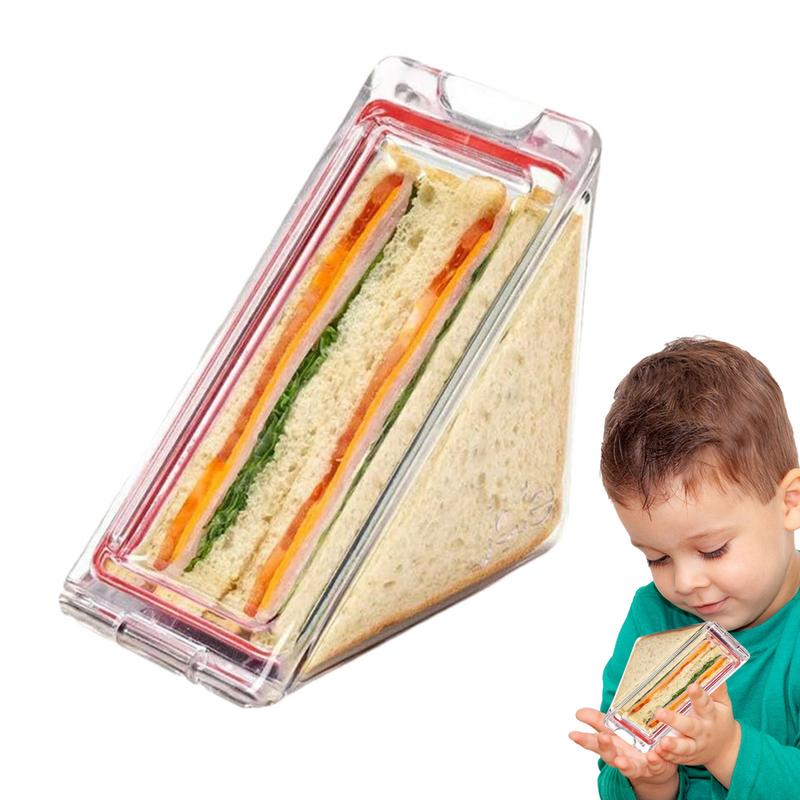 Triangle Sandwich Containers Cake Slice Boxes Cake Holders Plastic Cake Holder Boxes Reusable Sandwich Bags Wedding Party Supply