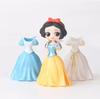 24pcs Cartoon Princess Cinderella Belle Alice Snow White Ariel Rapunzel Action Figures Interchangeable Clothes Toys Dolls Gifts