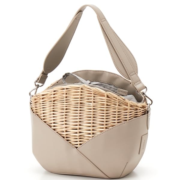 

Isaac Wicker Basket Shoulder Bag, Light Beige (24)