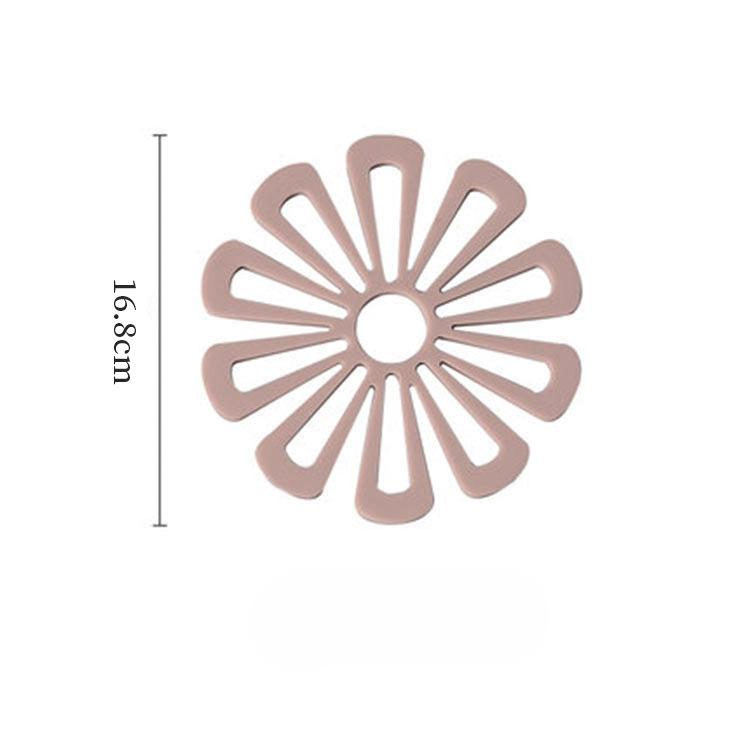 

Anti Slip Tea Cup Mat Creative Thickened Table Mat Table Insulation Mat Anti Scalding Mat Household Bowl Mat Floral Pattern