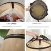 Picnic portable outdoor waterproof foldable trash can with clip, travel camp ash box trash can, trash can waste container