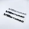 Lettera emblema per Mercedes Benz AMG V12BITURBO V8 BITURBO 4MATIC + Car Styling Fender Logo adesivo cromato nero rosso