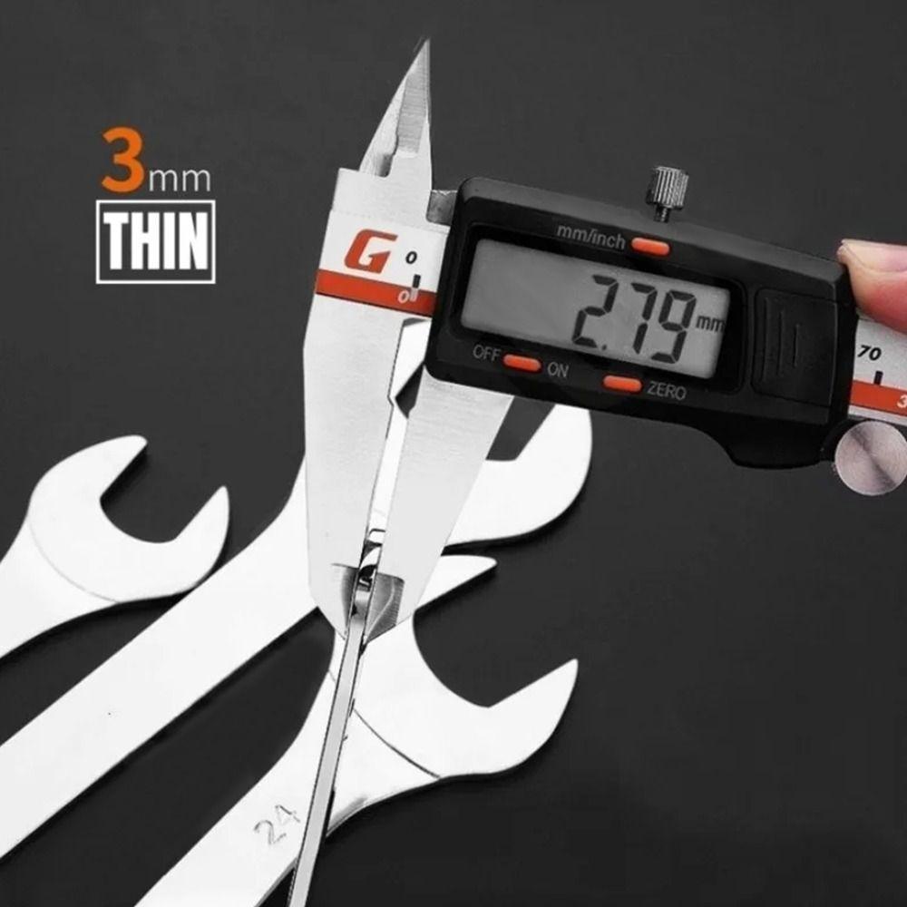 1 Pieza Herramienta Llave Plana 6-32mm Hi-Spec Llave Fija de Doble Boca Herramienta de Reparación para Coche Bicicleta