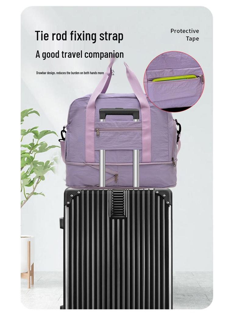 Expandable Women's Lightweight Yoga & Travel Handbag – Durable, Casual Fitness Bag for Short Trips