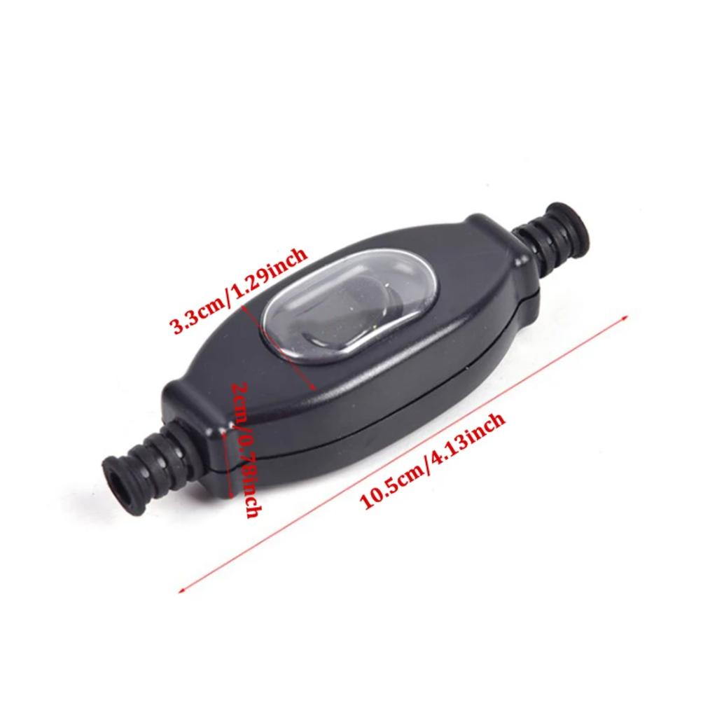 Waterproof In Line  Cord  IP65 Round Wire Contact Double Cut  Rainproof Ouble-cut