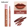 Lakerain Lip Liner GIE: 8 Shades Lightweight Nude Lip Liner with Ballpoint Felt Tip, Long-Lasting Waterproof & Smudge-Proof, Transfer-Proof Stain