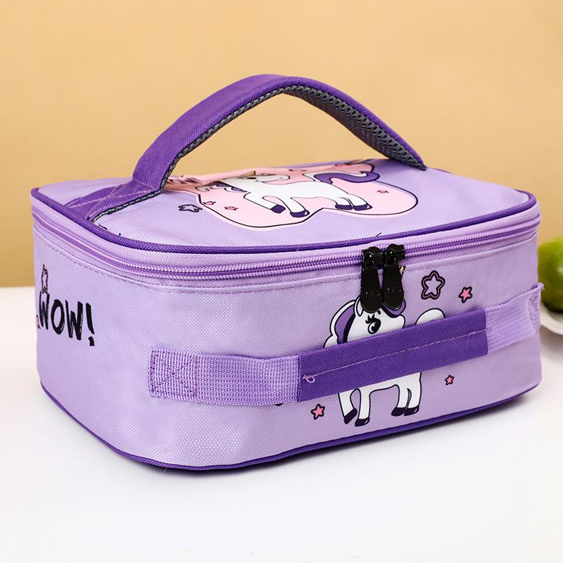 Cooler Lunch Bag Kids Cartoon Girls Boys Portable Thermal Food Picnic Boxes Bags for School Kids  Lunch Box Tote