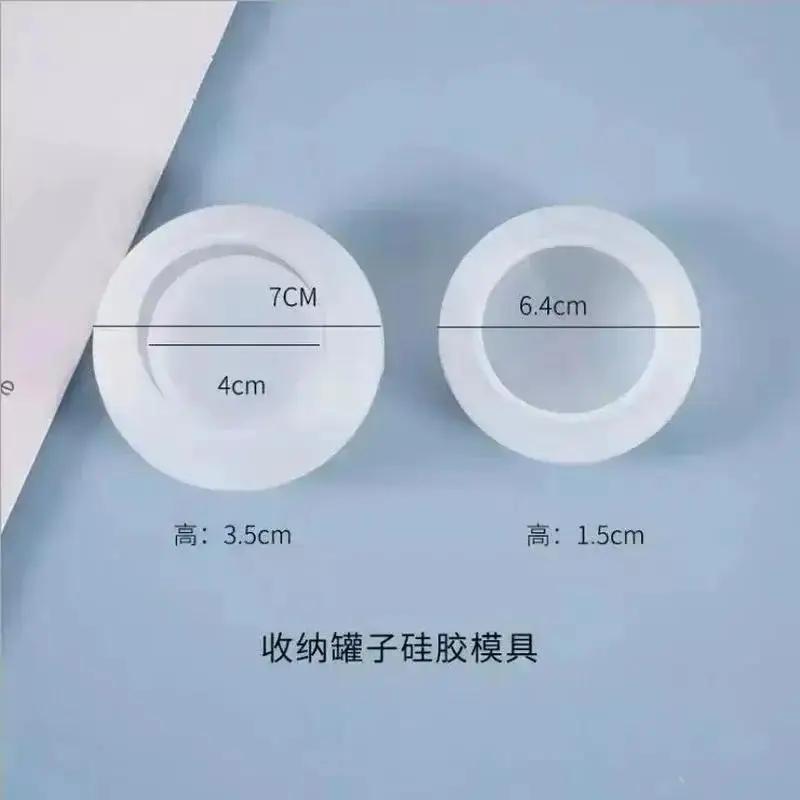Diy Transparent Storage Silicone Mold Resin Crafts DIY Storage Tank Mold Epoxy Resin Jewelry Silicone Mold Accessories