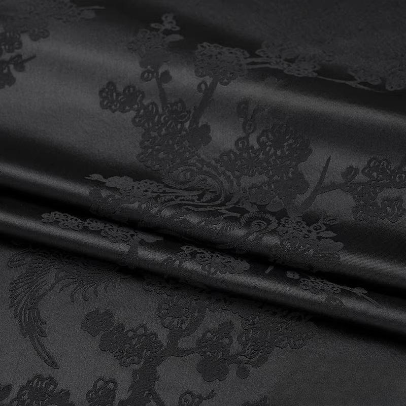 Wide 150cm Acetate Satin Jacquard Fabric Chinese Style Glossy Silk Jacquard Cloth For DIY Sewing Dress Shirt Apparel Cheongsam