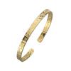 925 Sterling Silver Irregular Surface Bangle Bracelet For Women Men Bangle Fashion Jewelry Adjustable S -B458