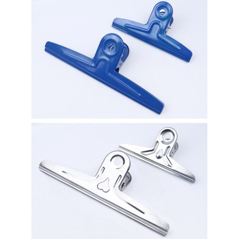Stainless Steel Paper Clamp 20cm Long Large Binder Paper Clip File Clip for Food Bag Drawing Board Photo File Receipt