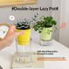 Thickened Self Watering Pot for Hydroponic Plants With Drainage Hole Flower Planter for Modern Home Office Decor