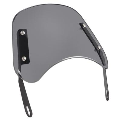 Sakurawing Universelle Motorrad-Windschutzscheibe mit Metallbeschlägen, Lichtverkleidung, Instrumente, Runde Augen, Lichtblende, Motorrad