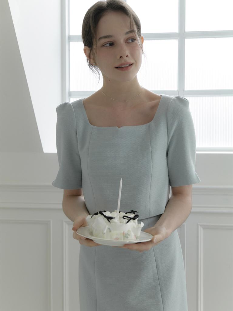 Peulomdeimomeonteu From Layered Tweed Dress_Mint