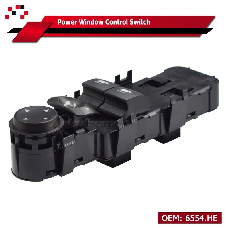 Brand New For Citroen C4 2004 2005 2006-2010 Car Master Electric Power Blacklight Window Lifter Switch 6554.HE 6554HE Auto Parts