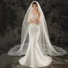 European & American Cathedral Lace Wedding Veil - Mori Style.