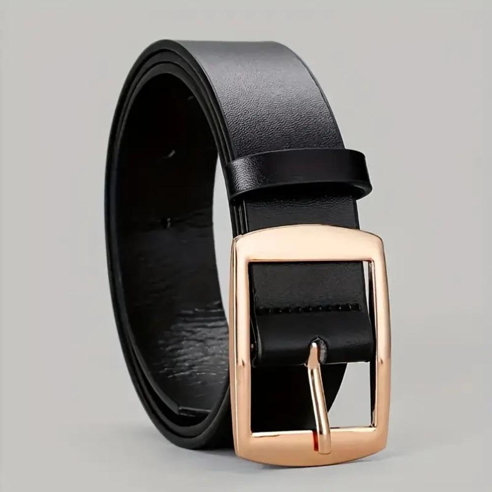 Casual Business Belt Luxury Metal Pin Buckle Belt Retro Waist Strap  For Man