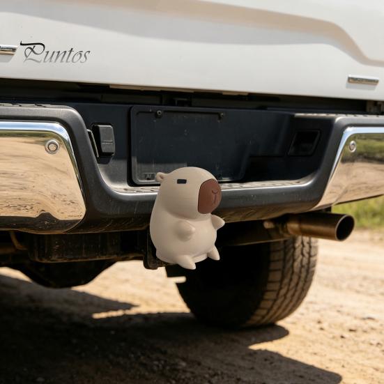 Capybara Anhängerkupplungsabdeckung 3D Gedruckte Abdeckung, Dekorative Anhänger Staubkappe, 50mm Anhängerkupplungsschutz, Wohnmobil LKW Zubehör Geländewagen
