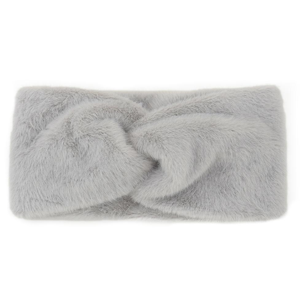 New Women Girls Solid Color Hair Bands Knitted Wool Headbands Vintage Cross Turban Bandage Ear Warmer Hairbands Hair Accessories