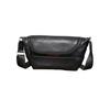 Genuine Leather Body Crossbody Shoulder Chest Vegetable Tanned Fits Laptop [Cenvins] Men's Bag, Bag, Bag, Cowhide, 9.7-inch (Black)