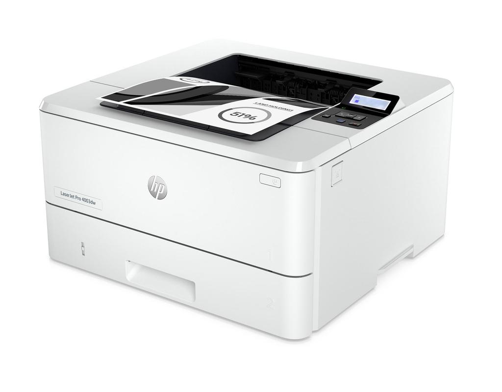 HP Monochrome Laser Printer LaserJet Pro 4003dw toner High Ideal for counter Compact 3-year warranty, 2,400-sheet included, durability, 240,000