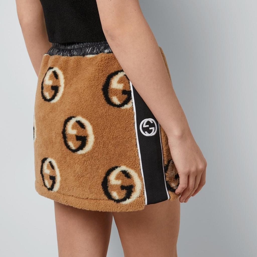 GUCCI SS24 Casual Short Skirts Women's Brown 767012-XJF7Q-2184