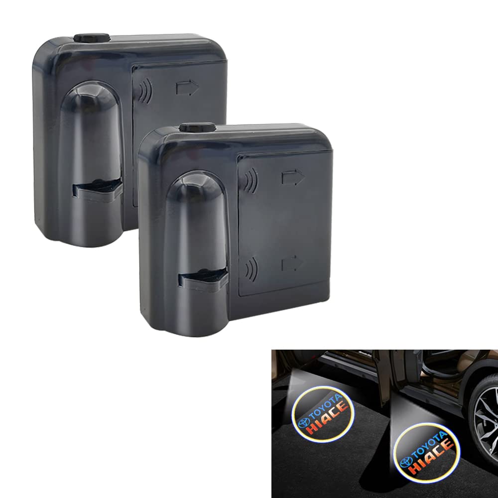 Akarin 2pcs Universal Wireless Car Logo Light LED Welcome Ride