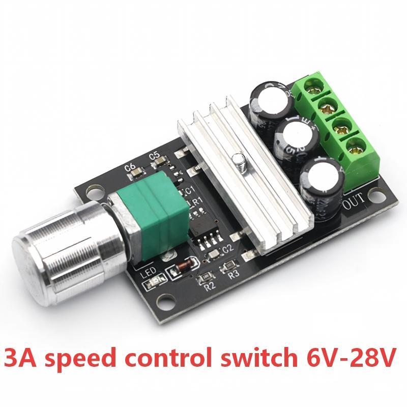 Pwm Dc Motor Speed Controller With Adjustable Knob Stable Performance Perfect For Diy Electronic Projects Motor Modification