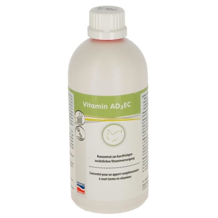 Concentré De Vitamines AD3EC Volailles Kerbl - Blanc - 500 Ml