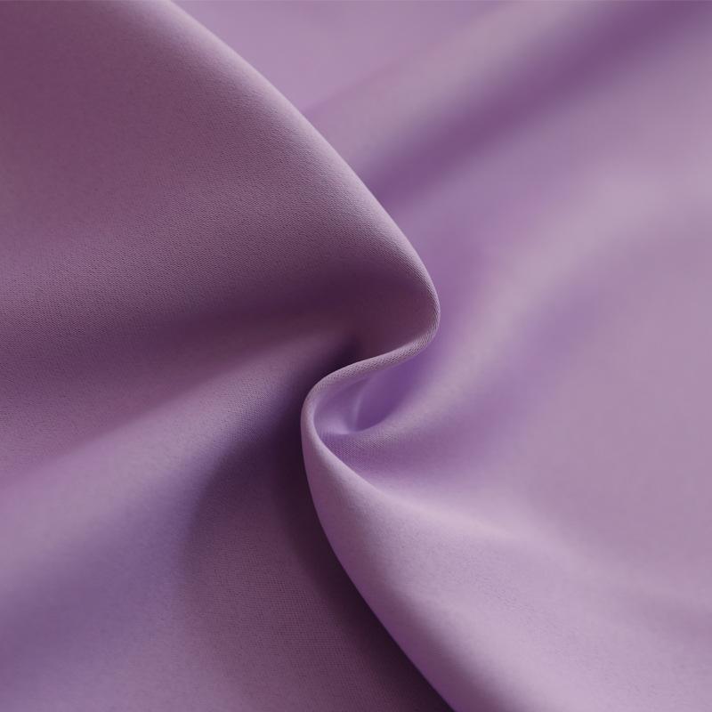 American Simple Solid Color Splicing Physical Shading High-Precision Curtain Fabric Finished Product Custom Bedroom Living Room