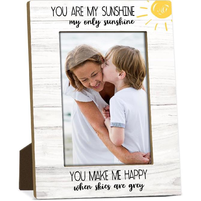 Mommy And Me Mom Picture Frame Wooden Photo Frames 4x6 for Mothers Day Picture Frame Desk Pictures Frames for Mother's Day Decorations for Mothers