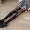 Sheer Tights for Women Flower Patchwork Pantyhose Control Top Thigh Highs Stockings Silk Thin Stockings Tights Hosiery